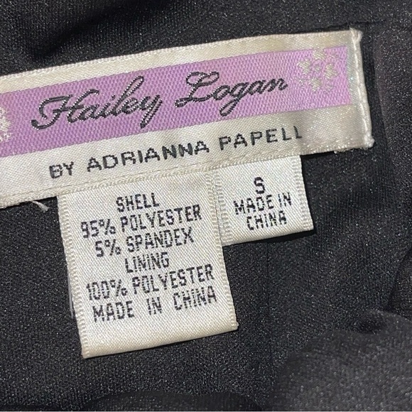 Hailey Logan by Adrianna Papell Black Satin Cut Out Mini Dress - Picture 10 of 16
